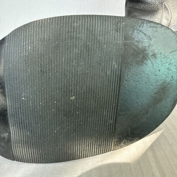 Harley Davidson Womens Leather High Heel Riding Flame Boots Sz 9M Black See Pics - Picture 11 of 12